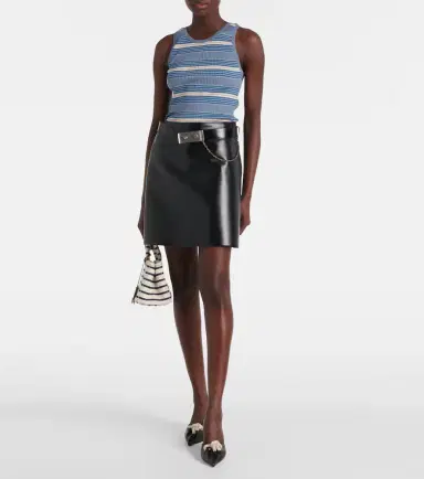 Prada Cotton ribbed-knit tank top | Thumbnail 3