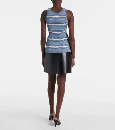 Prada Cotton ribbed-knit tank top | Thumbnail 4