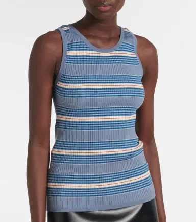 Prada Cotton ribbed-knit tank top | Thumbnail 6
