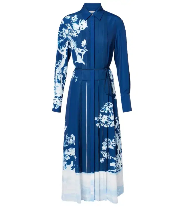 Erdem Belted printed midi dress