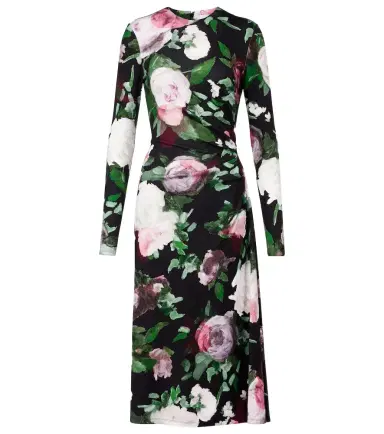 Erdem Draped floral midi dress | Thumbnail 1