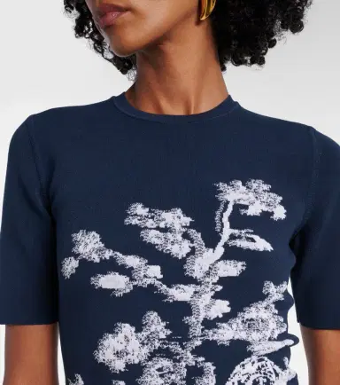 Erdem Jacquard top | Thumbnail 4 Erdem Jacquard top | Thumbnail 4