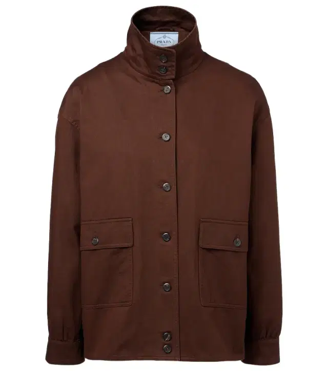 Prada Oversized cotton field jacket