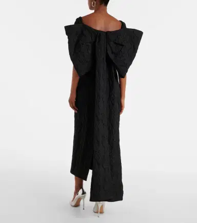 Erdem Embroidered cloque jacquard gown | Thumbnail 5 Erdem Embroidered cloque jacquard gown | Thumbnail 5
