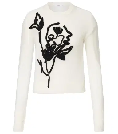 Erdem Embroidered alpaca and wool-blend sweater | Thumbnail 1