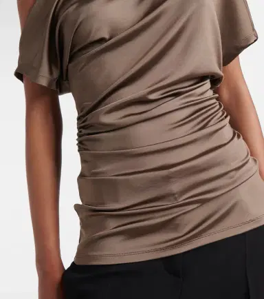 Tove Edel ruched draped jersey top | Thumbnail 5