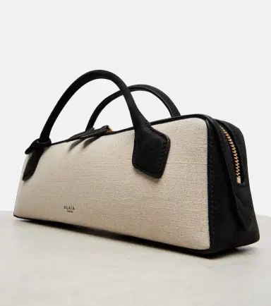 Alaïa Alaïa Le Teckel canvas clutch | Thumbnail 4 Alaïa Alaïa Le Teckel canvas clutch | Thumbnail 4
