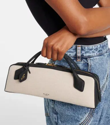 Alaïa Alaïa Le Teckel canvas clutch | Thumbnail 5 Alaïa Alaïa Le Teckel canvas clutch | Thumbnail 5