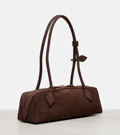 Alaïa Alaïa Le Teckel Medium suede shoulder bag | Thumbnail 4 Alaïa Alaïa Le Teckel Medium suede shoulder bag | Thumbnail 4