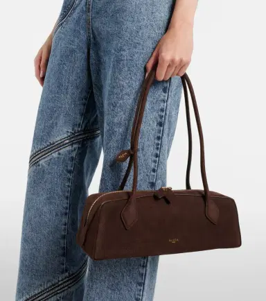 Alaïa Alaïa Le Teckel Medium suede shoulder bag | Thumbnail 6 Alaïa Alaïa Le Teckel Medium suede shoulder bag | Thumbnail 6