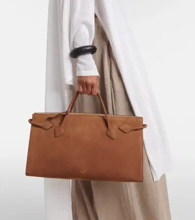 Alaïa Alaïa Le Teckel suede tote bag | Thumbnail 6