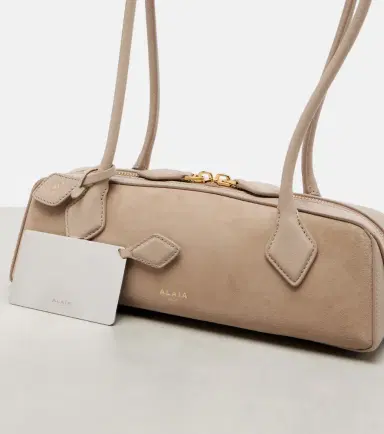Alaïa Alaïa Le Teckel Small suede shoulder bag | Thumbnail 2 Alaïa Alaïa Le Teckel Small suede shoulder bag | Thumbnail 2