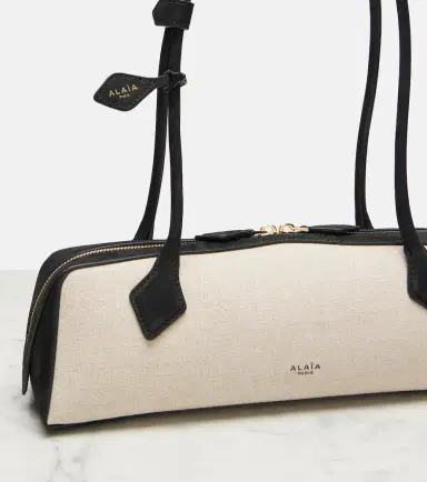 Alaïa Alaïa Le Teckel Medium canvas shoulder bag | Thumbnail 3 Alaïa Alaïa Le Teckel Medium canvas shoulder bag | Thumbnail 3