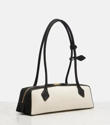 Alaïa Alaïa Le Teckel Medium canvas shoulder bag | Thumbnail 4 Alaïa Alaïa Le Teckel Medium canvas shoulder bag | Thumbnail 4