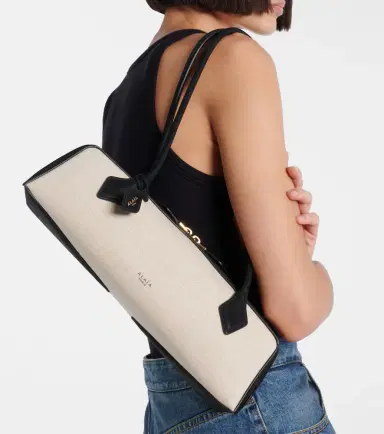 Alaïa Alaïa Le Teckel Medium canvas shoulder bag | Thumbnail 5 Alaïa Alaïa Le Teckel Medium canvas shoulder bag | Thumbnail 5