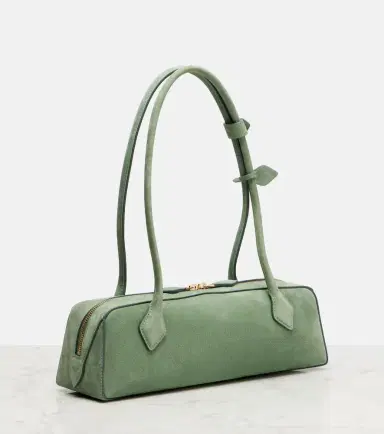 Alaïa Alaïa Le Teckel Medium suede shoulder bag | Thumbnail 4 Alaïa Alaïa Le Teckel Medium suede shoulder bag | Thumbnail 4
