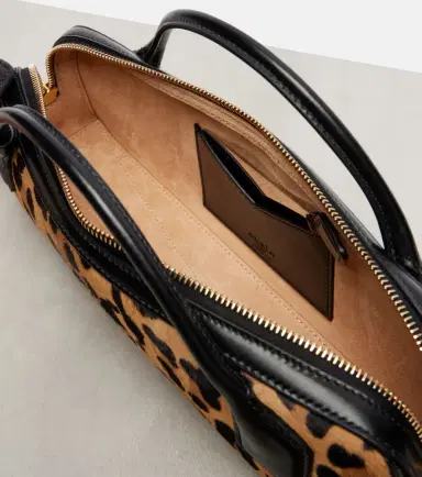 Alaïa Alaïa Le Teckel leopard-print calf hair clutch | Thumbnail 2