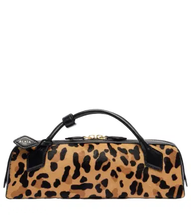 Alaïa Alaïa Le Teckel leopard-print calf hair clutch | Thumbnail 1