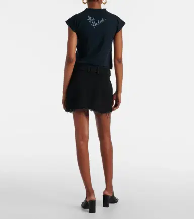 Balenciaga Distressed denim miniskirt | Thumbnail 4 Balenciaga Distressed denim miniskirt | Thumbnail 4