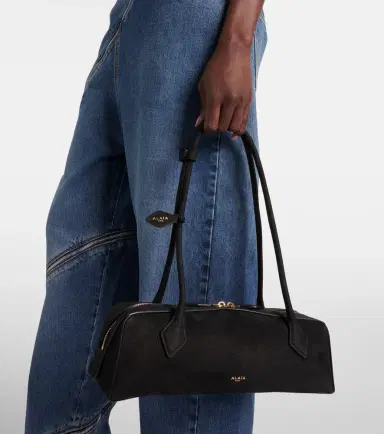 Alaïa Alaïa Le Teckel Medium suede shoulder bag | Thumbnail 5
