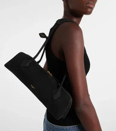 Alaïa Alaïa Le Teckel Medium suede shoulder bag | Thumbnail 6