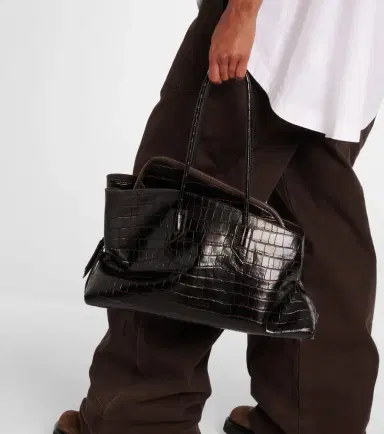 The Attico La Passeggiata Medium leather tote | Thumbnail 4