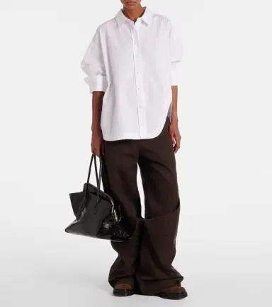 The Attico La Passeggiata Medium leather tote | Thumbnail 5