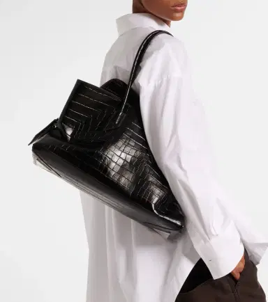 The Attico La Passeggiata Medium leather tote | Thumbnail 6