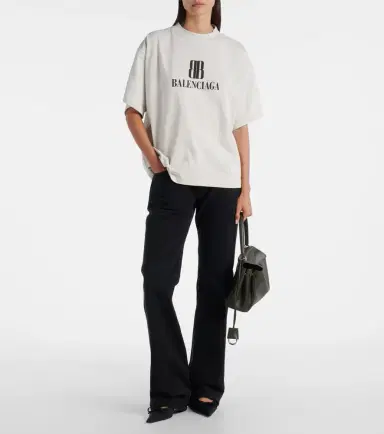 Balenciaga Logo cotton jersey T-shirt | Thumbnail 2 Balenciaga Logo cotton jersey T-shirt | Thumbnail 2