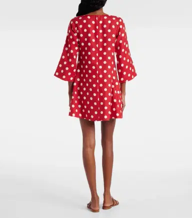 Posse Nina polka-dot linen minidress | Thumbnail 4