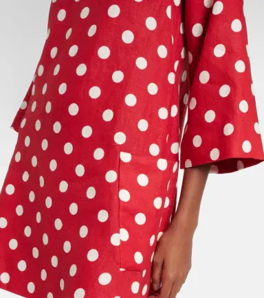 Posse Nina polka-dot linen minidress | Thumbnail 5