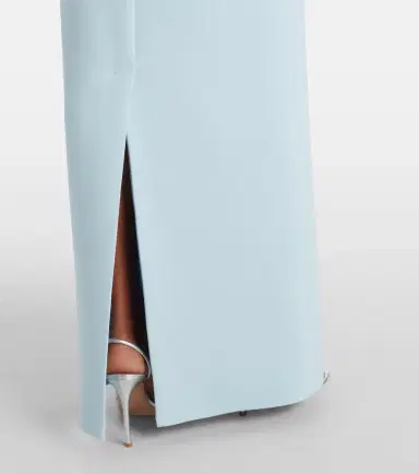 Safiyaa One-shoulder belted crêpe gown | Thumbnail 2 Safiyaa One-shoulder belted crêpe gown | Thumbnail 2