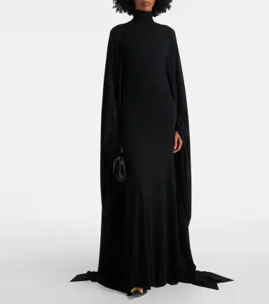 Balenciaga Caped jersey gown | Thumbnail 2