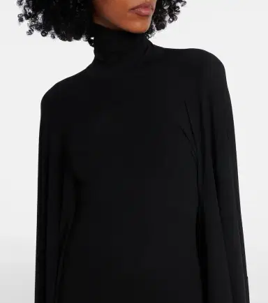 Balenciaga Caped jersey gown | Thumbnail 5