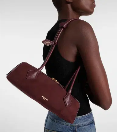 Alaïa Alaïa Le Teckel Small suede shoulder bag | Thumbnail 5