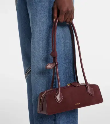 Alaïa Alaïa Le Teckel Small suede shoulder bag | Thumbnail 6