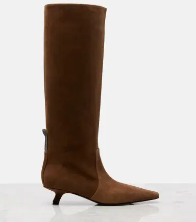 Brunello Cucinelli Monili suede knee-high boots | Thumbnail 2