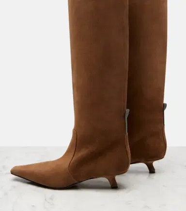 Brunello Cucinelli Monili suede knee-high boots | Thumbnail 3