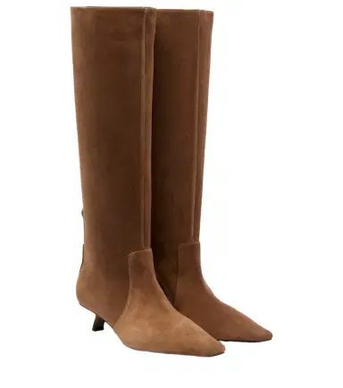 Brunello Cucinelli Monili suede knee-high boots | Thumbnail 1
