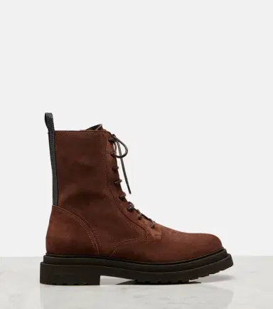 Brunello Cucinelli Monili suede ankle boots | Thumbnail 2