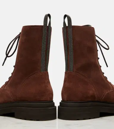 Brunello Cucinelli Monili suede ankle boots | Thumbnail 3