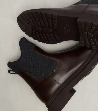 Brunello Cucinelli Leather sock boots | Thumbnail 4