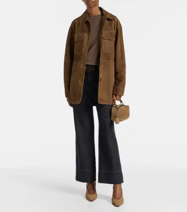 Brunello Cucinelli Monili suede slingback pumps | Thumbnail 5
