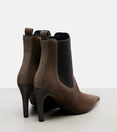 Brunello Cucinelli Chelsea Monili suede ankle boots | Thumbnail 2 Brunello Cucinelli Chelsea Monili suede ankle boots | Thumbnail 2