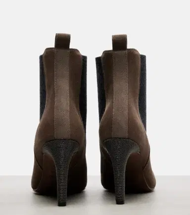 Brunello Cucinelli Chelsea Monili suede ankle boots | Thumbnail 3 Brunello Cucinelli Chelsea Monili suede ankle boots | Thumbnail 3