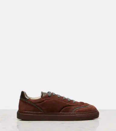 Brunello Cucinelli Monili suede sneakers | Thumbnail 4