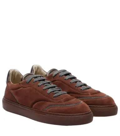 Brunello Cucinelli Monili suede sneakers | Thumbnail 1