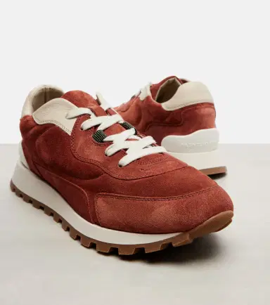 Brunello Cucinelli Monili suede sneakers | Thumbnail 4
