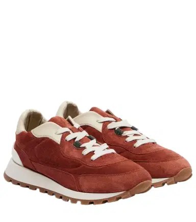 Brunello Cucinelli Monili suede sneakers | Thumbnail 1