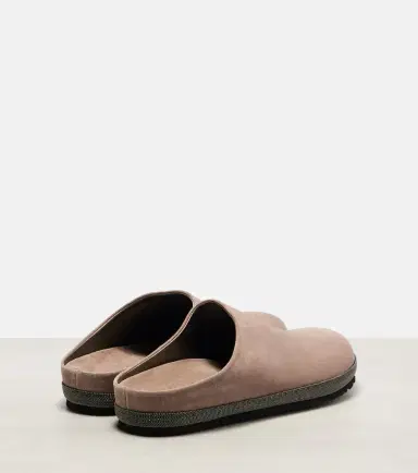 Brunello Cucinelli Monili suede clogs | Thumbnail 4